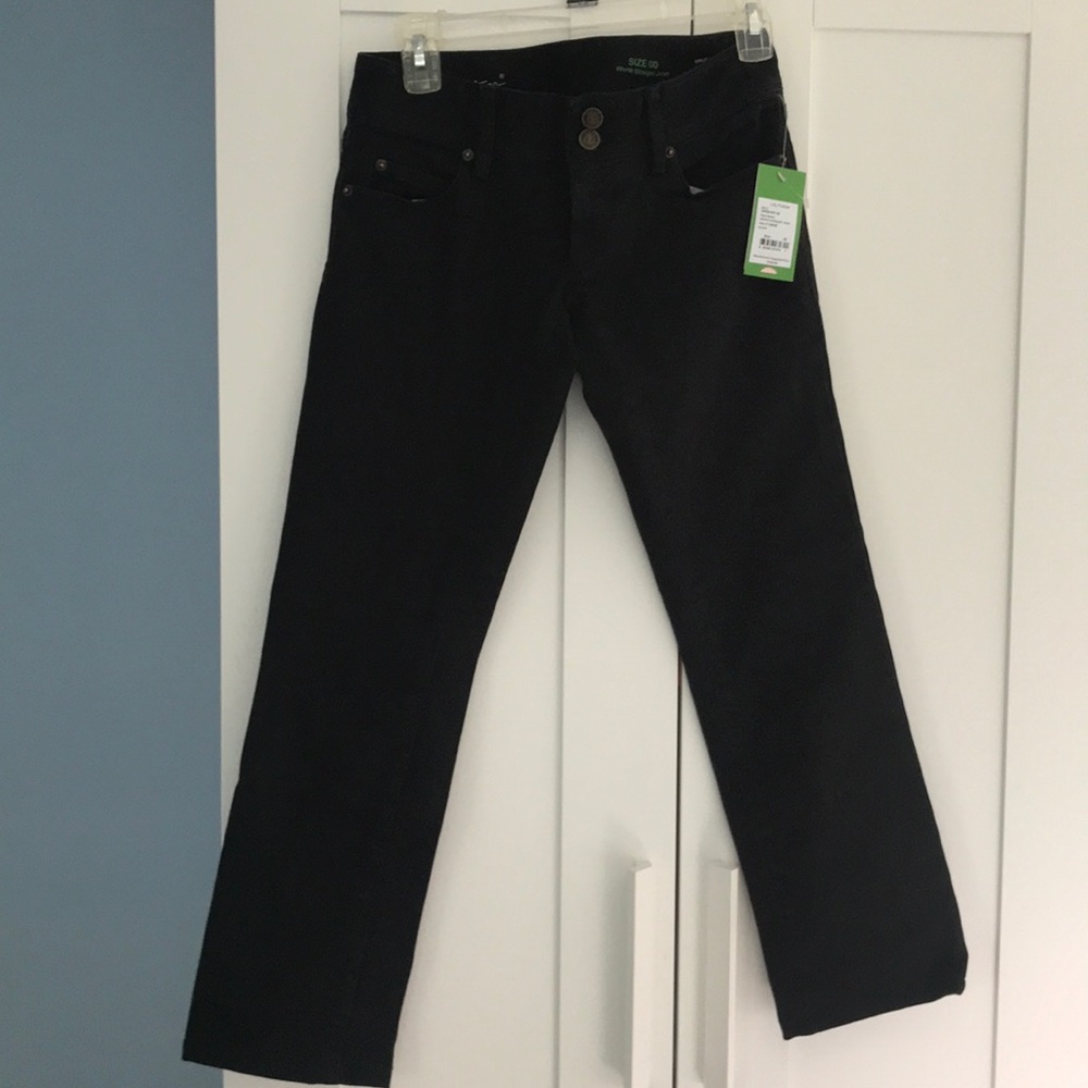 NWT Lilly Pulitzer Black Worth  Straight Jean